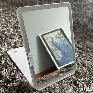 Gray Lighted Vanity Mirror with Touch Controls